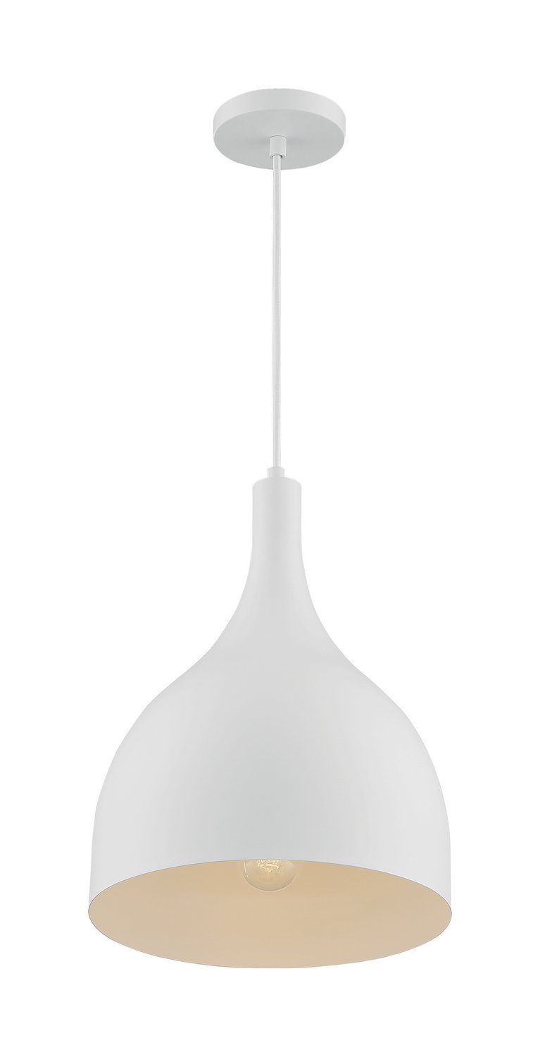 Bellcap 12" Pendant in Matte White