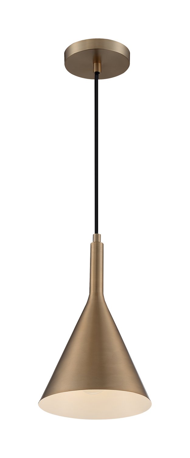 Lightcap Mini Pendant in Burnished Brass