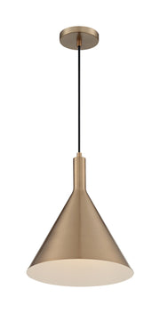 Lightcap 12" Pendant in Burnished Brass