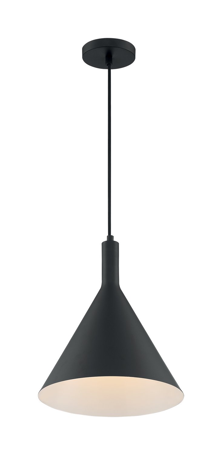 Lightcap 12" Pendant in Matte Black