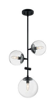 Sky 3-Light Pendant in Matte Black