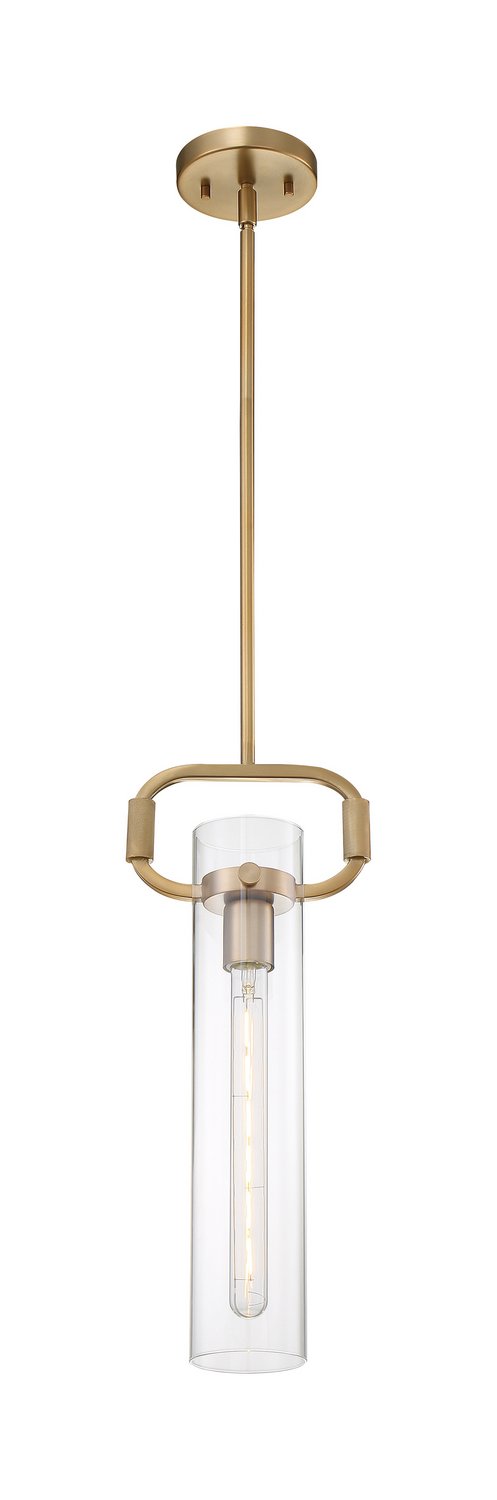 Teresa Mini Pendant in Burnished Brass