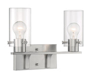 Sommerset 2-Light Bath Vanity Light in Brushed Nickel