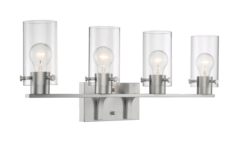 Sommerset 4-Light Bath Vanity Light in Brushed Nickel