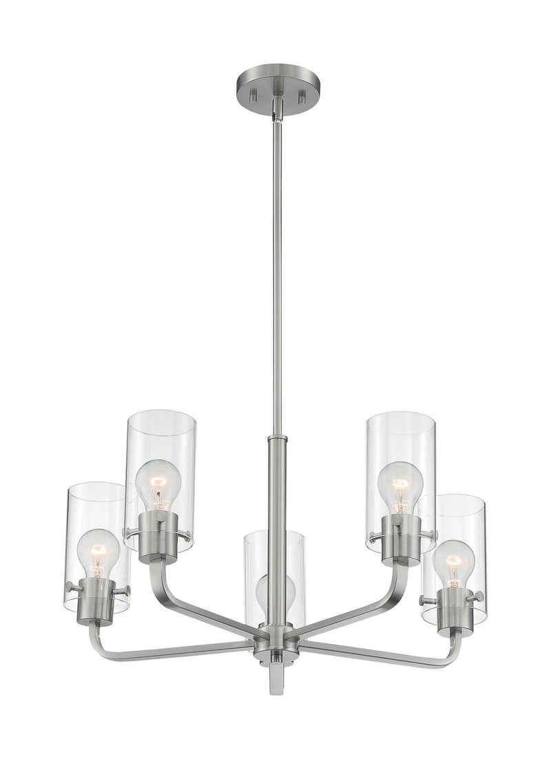 Sommerset 5-Light Chandelier in Brushed Nickel