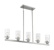 Sommerset 5-Light Linear Pendant in Brushed Nickel