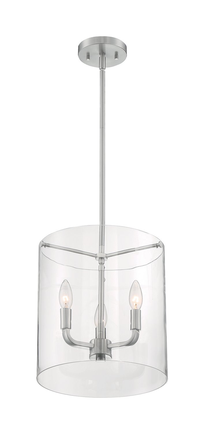 Sommerset 3-Light Pendant in Brushed Nickel