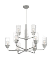 Sommerset 9-Light Chandelier in Brushed Nickel