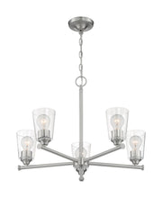 Bransel 5-Light Chandelier in Brushed Nickel