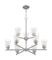Bransel 9-Light Chandelier in Brushed Nickel