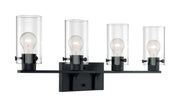 Sommerset 4-Light Bath Vanity Light in Matte Black