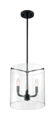 Sommerset 3-Light Pendant in Matte Black
