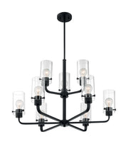 Sommerset 9-Light Chandelier in Matte Black