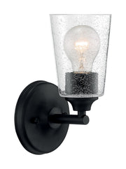 Bransel Bath Sconce in Matte Black