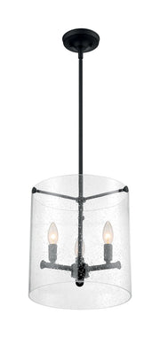 Bransel 3-Light Pendant in Matte Black
