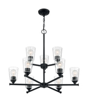 Bransel 9-Light Chandelier in Matte Black
