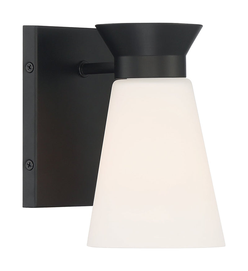 Caleta Bath Sconce in Black