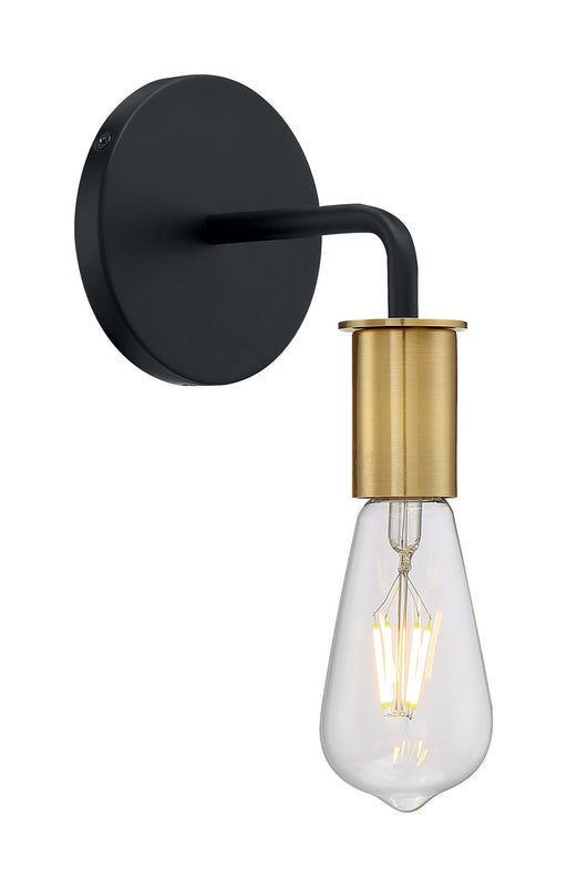 Ryder Wall Sconce in Black and Brushed Brass