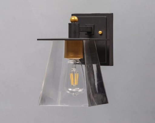 Chalet 1 Light 10" LED Outdoor Wall Sconce in Bronze / Gold