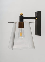 Chalet 1 Light 13" LED Outdoor Wall Sconce in Bronze / Gold