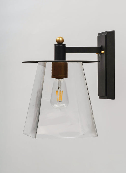 Chalet 1 Light 13" LED Outdoor Wall Sconce in Bronze / Gold