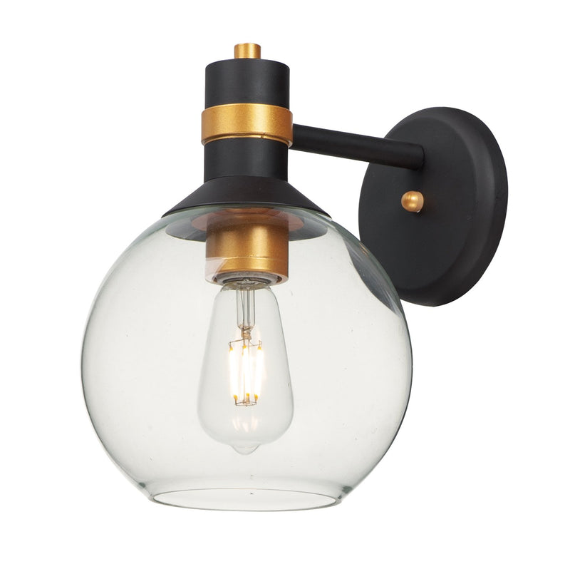 Cabin 1 Light 10.75" LED Outdoor Wall Sconce in Bronze / Gold