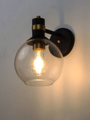 Cabin 1 Light 13.25" LED Outdoor Wall Sconce in Bronze / Gold