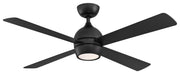 Kwad 52" Ceiling Fan with LED Light in Black