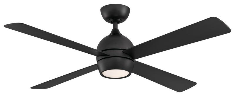Kwad 52" Ceiling Fan with LED Light in Black