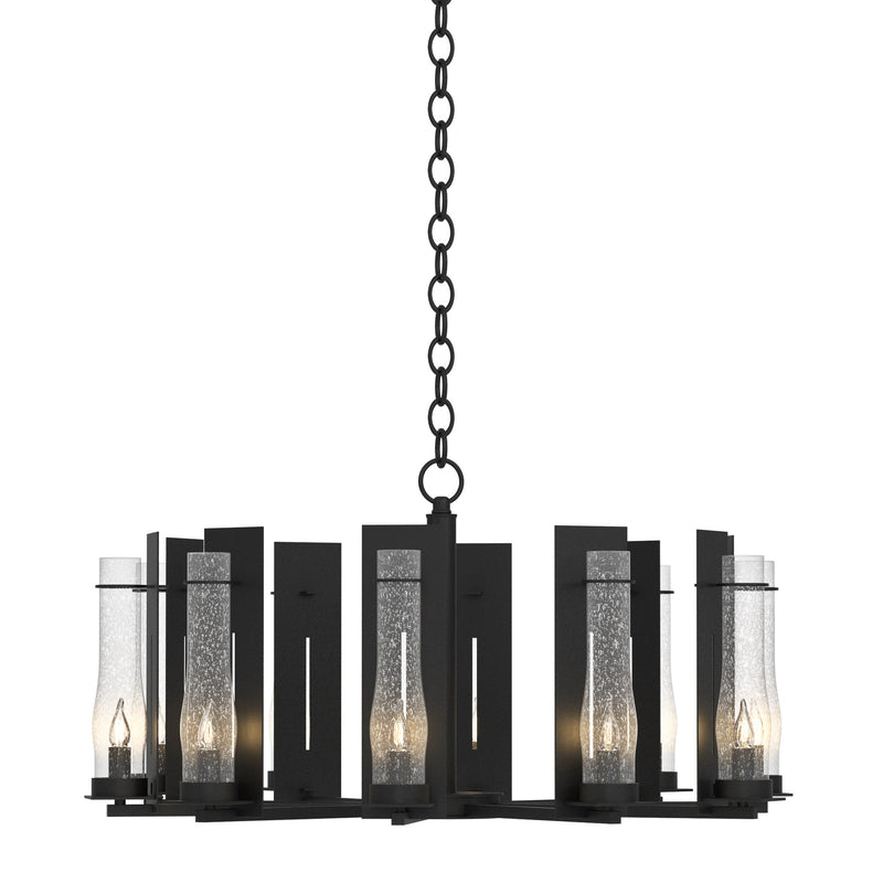 New Town 10-Light 30" Chandelier in Black