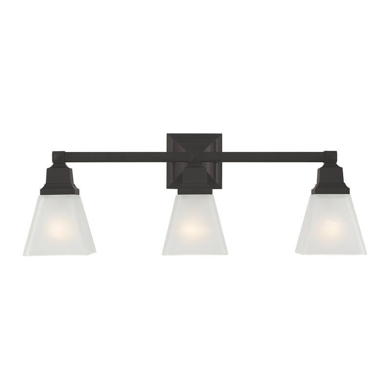 Mission 3-Light Bath Vanity Light in Bronze