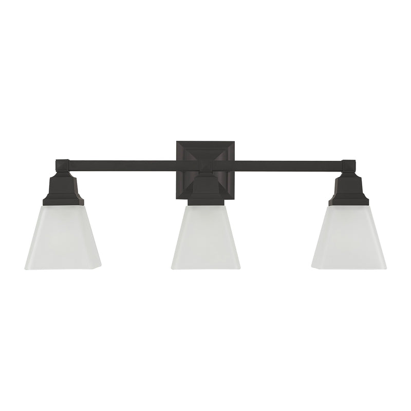 Mission 3-Light Bath Vanity Light in Bronze