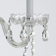 Traditional Crystal 3 Light 15" Sconce in Polished Chrome