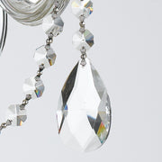 Traditional Crystal 3 Light 15" Sconce in Polished Chrome