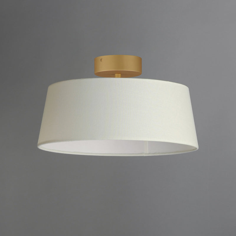 Paramount 16" LED Flush Mount in Natural Aged Brass