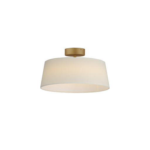 Paramount 16" LED Flush Mount in Natural Aged Brass