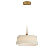 Paramount 16" LED Pendant in Natural Aged Brass