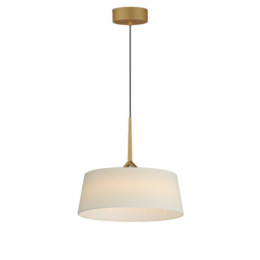 Paramount 16" LED Pendant in Natural Aged Brass