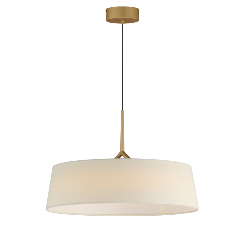 Paramount 21" LED Pendant in Natural Aged Brass