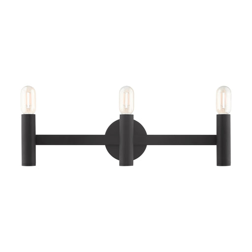 Copenhagen 3-Light ADA Bath Vanity Light in Black