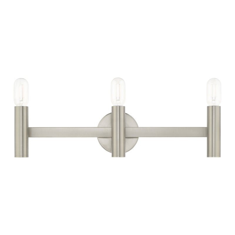 Copenhagen 3-Light ADA Bath Vanity Light in Brushed Nickel