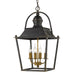 Christoff 4-Light Pendant in Antique Black - Lamps Expo