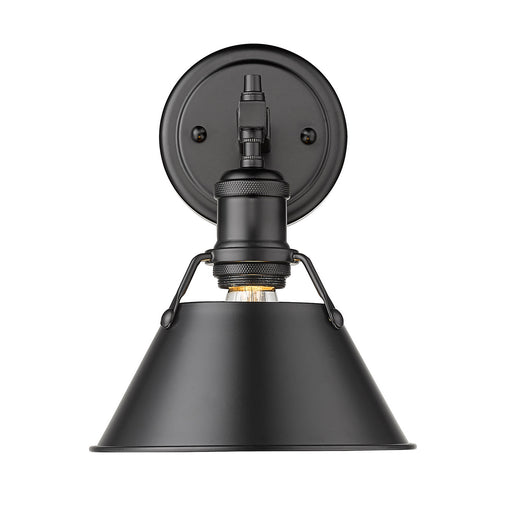 Orwell 1-Light Bath Vanity in Matte Black with Matte Black Shade