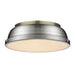 Duncan 14" Flush Mount in Aged Brass