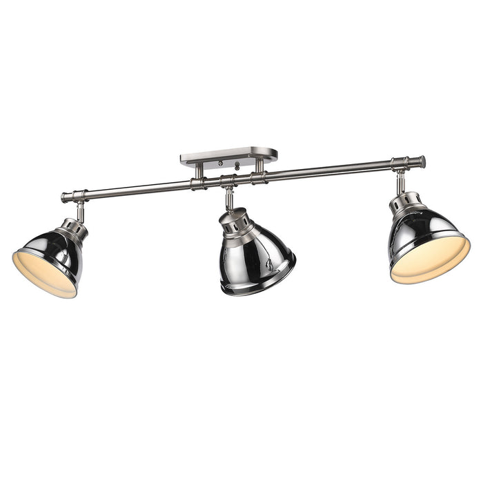 Duncan Semi-Flush - Track Light (Convertible) in Pewter