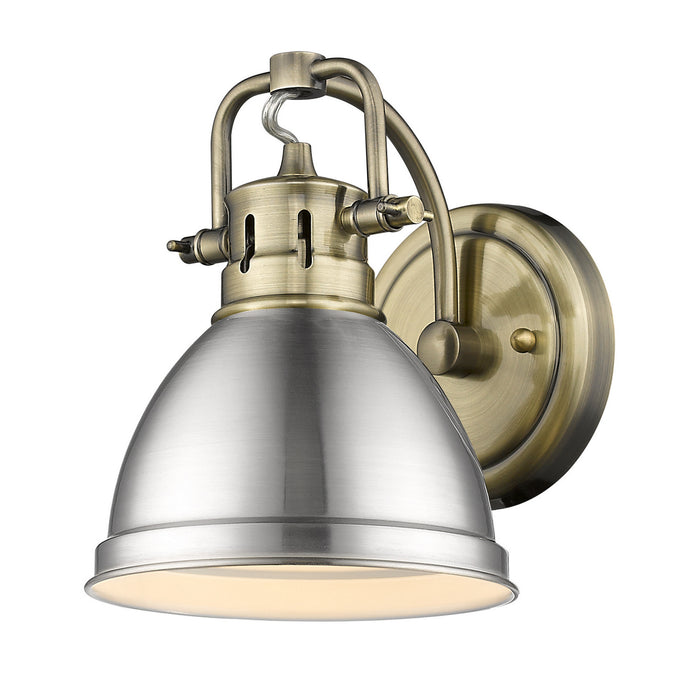 Duncan 1-Light Bath Vanity in Aged Brass