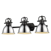Duncan 3-Light Bath Vanity in Matte Black