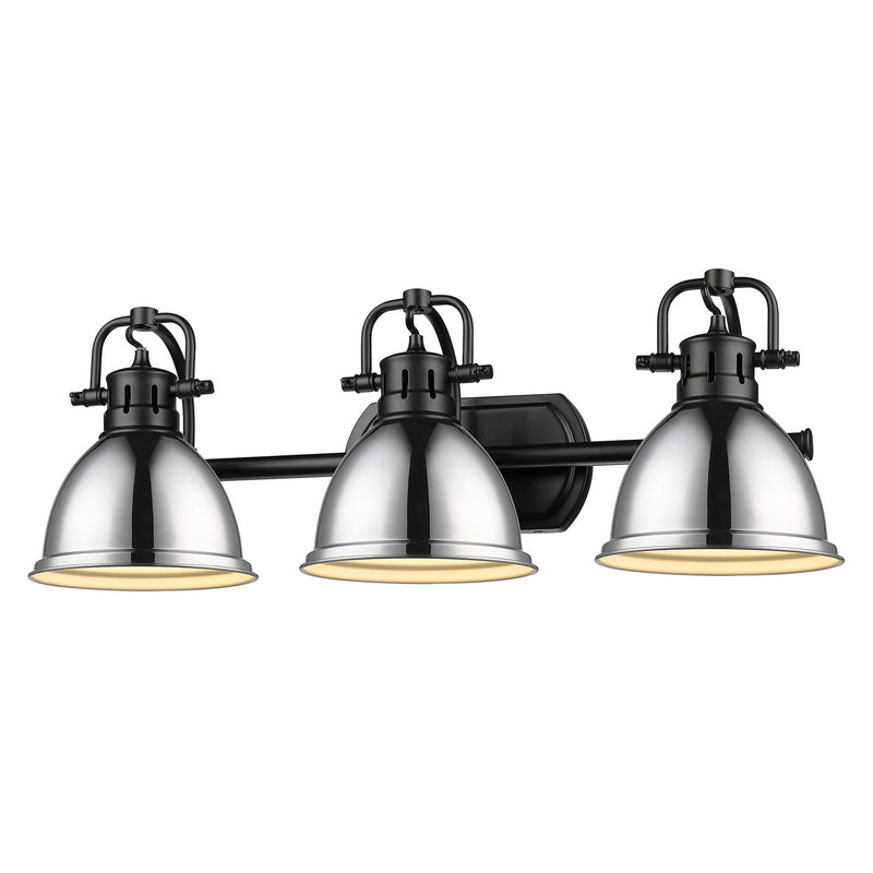 Duncan 3-Light Bath Vanity in Matte Black
