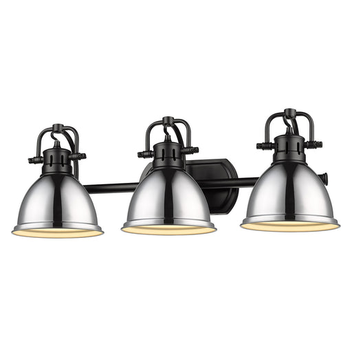 Duncan 3-Light Bath Vanity in Matte Black