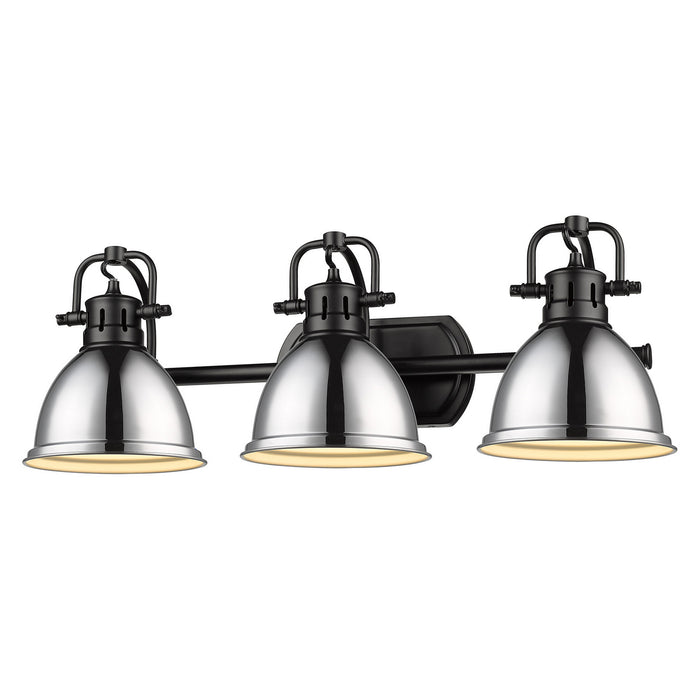 Duncan 3-Light Bath Vanity in Matte Black
